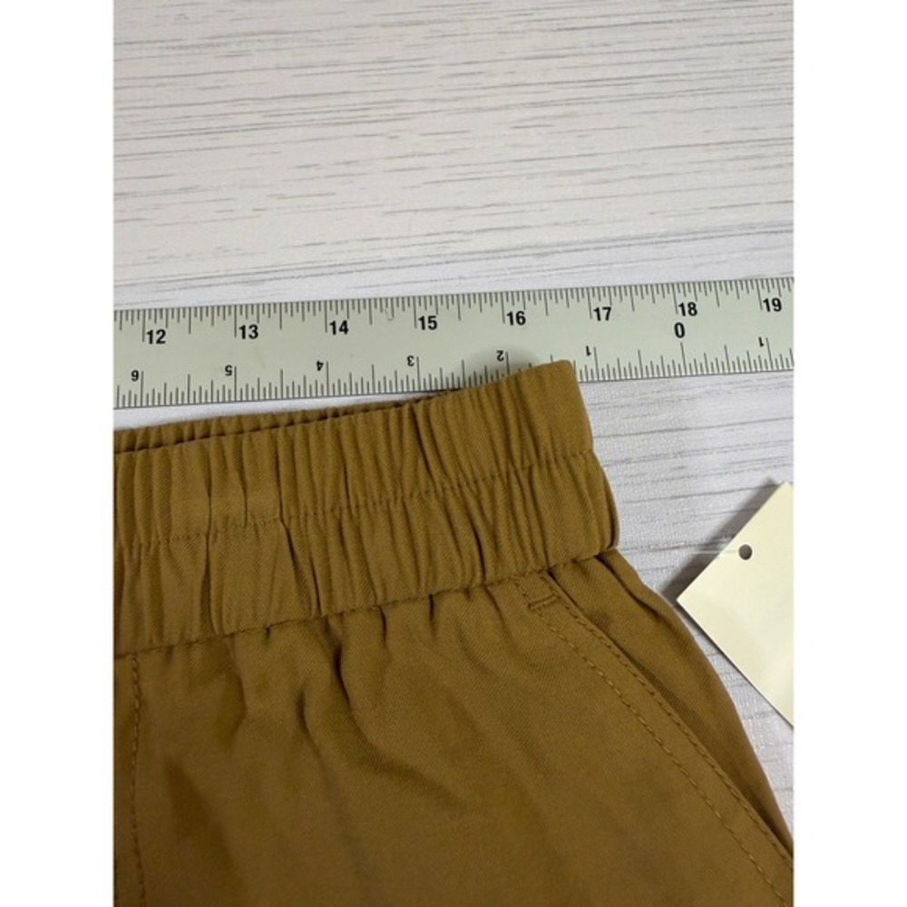 A New Day Womens Large High-Rise Cargo Pants Tan Brown Elastic Waist NWT NEW - Picture 7 of 10